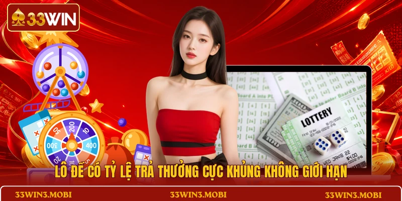 Lô đề có tỷ lệ trả thưởng cực khủng không giới hạn