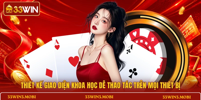 Thiết kế giao diện khoa học dễ thao tác trên mọi thiết bị